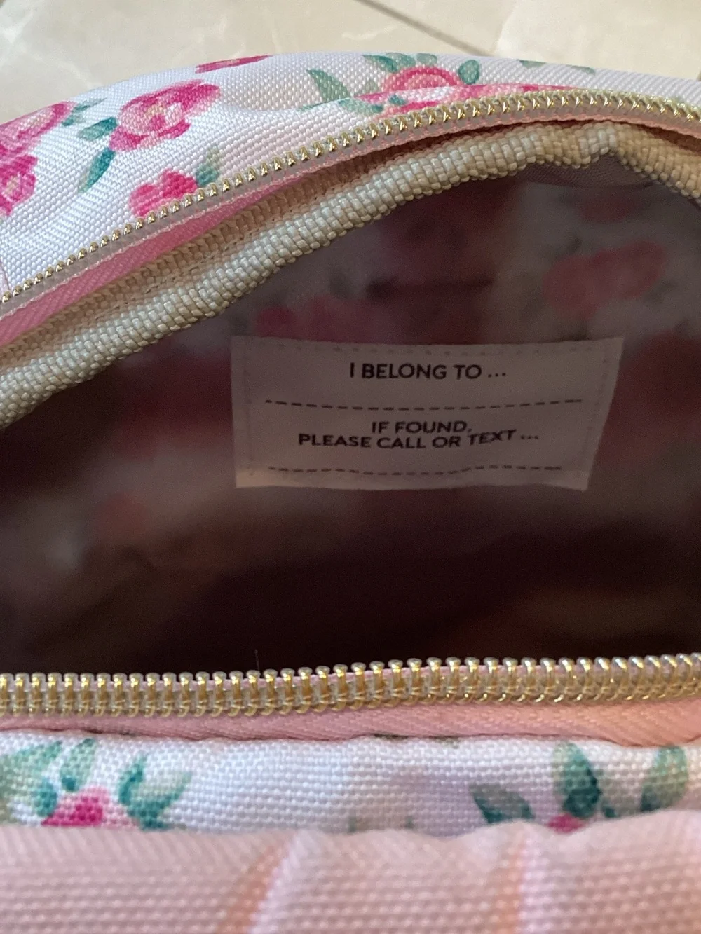 Pottery Barn Kids Pink Floral Backpack